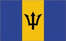 5x8 Feet Barbados Nylon Flag - All-Weather Durable Outdoor Flag with Brass Grommets - Perfect for Parades, Sporting Events & Patriotic Displays