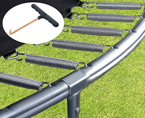 Vincilee Trampoline Spring Pull Tool (2 Pack) - Heavy Duty T-Hook for Easy Trampoline Assembly & Repair - Perfect for Backyard, Gym, and Playground Use