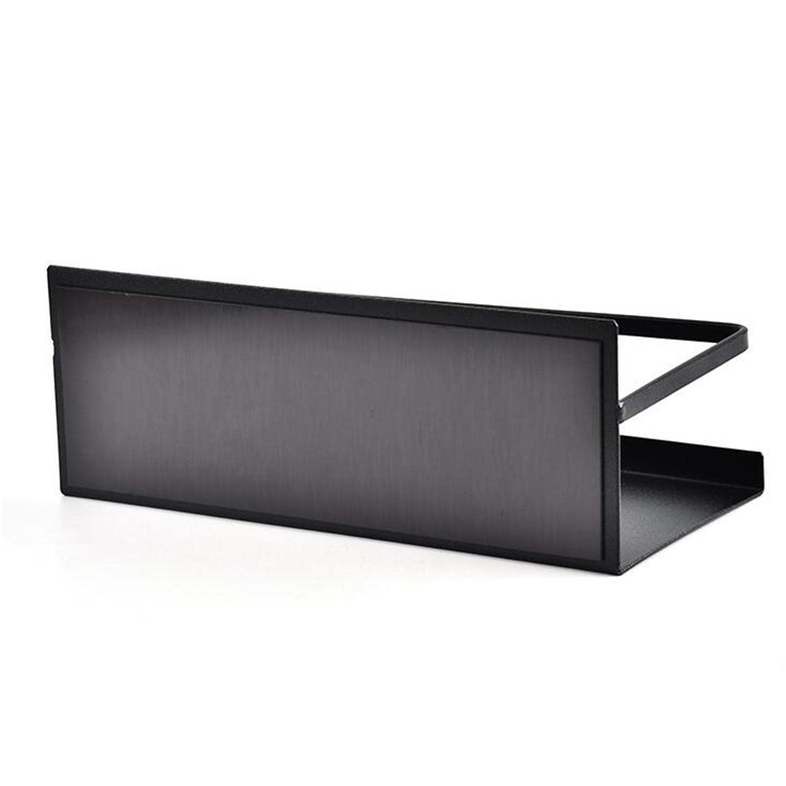 IVELECT Multifunctional Refrigerator Spice Shelf Storage Organizer - Kitchen Refrigerator Organizer for Spices, Condiments & Food - Space Saving Black Fridge Organizer (Perfect for Small Kitchens & Pantry Organization)