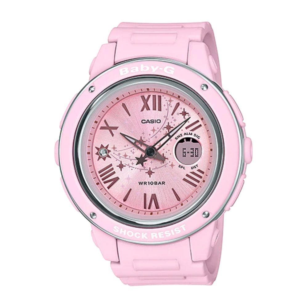 CASIO BABY-G BGA-150ST-4ADR Shooting Star Series Pink Women's Digital Sport Watch - Waterproof & Shock Resistant for Running, Swimming, Outdoor Activities