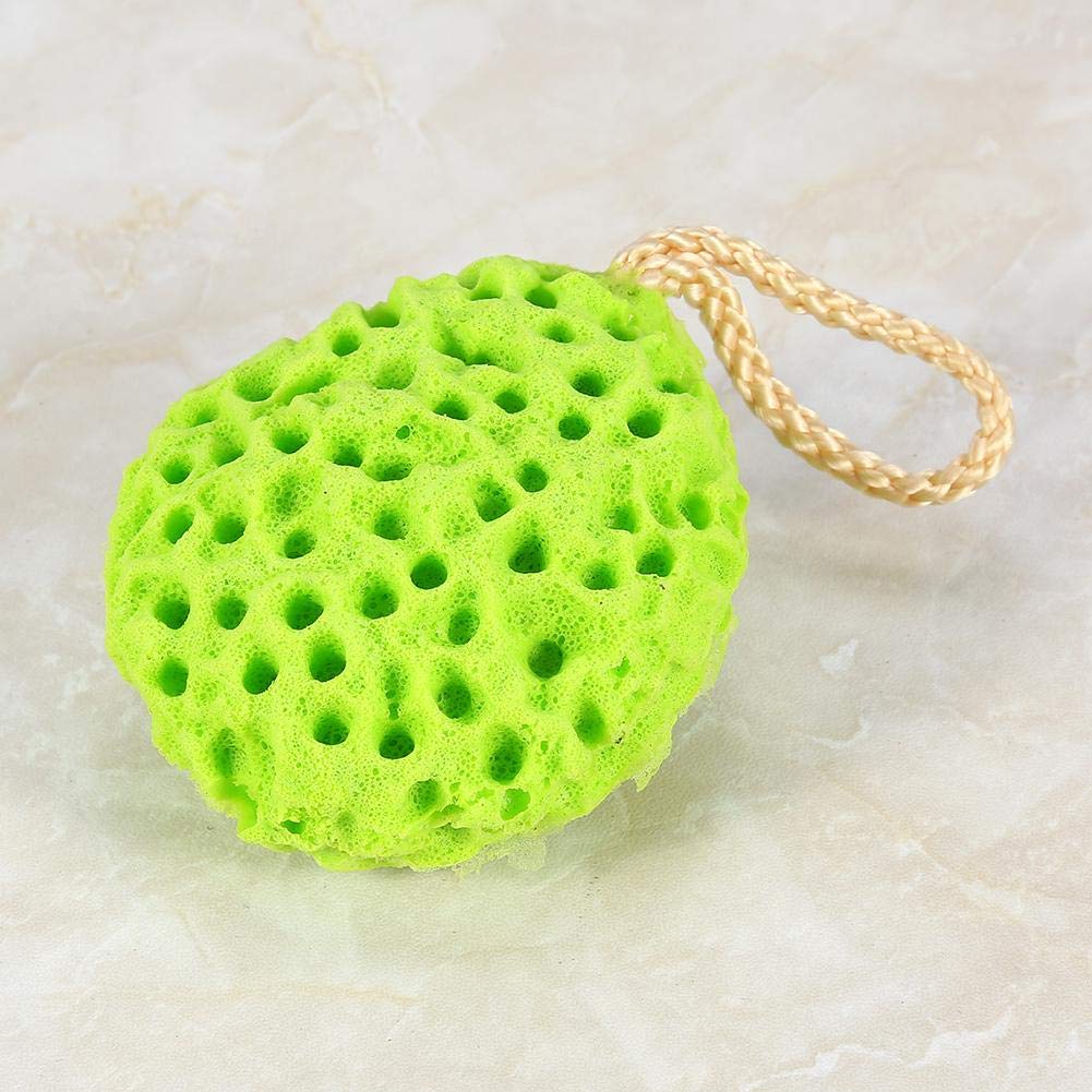 4 Colors Soft Sponge Body Bath Ball - Exfoliating Shower Scrubber for Smooth Skin | Spa & Bath Accessories | Gentle Cleansing for Daily Use (Green)