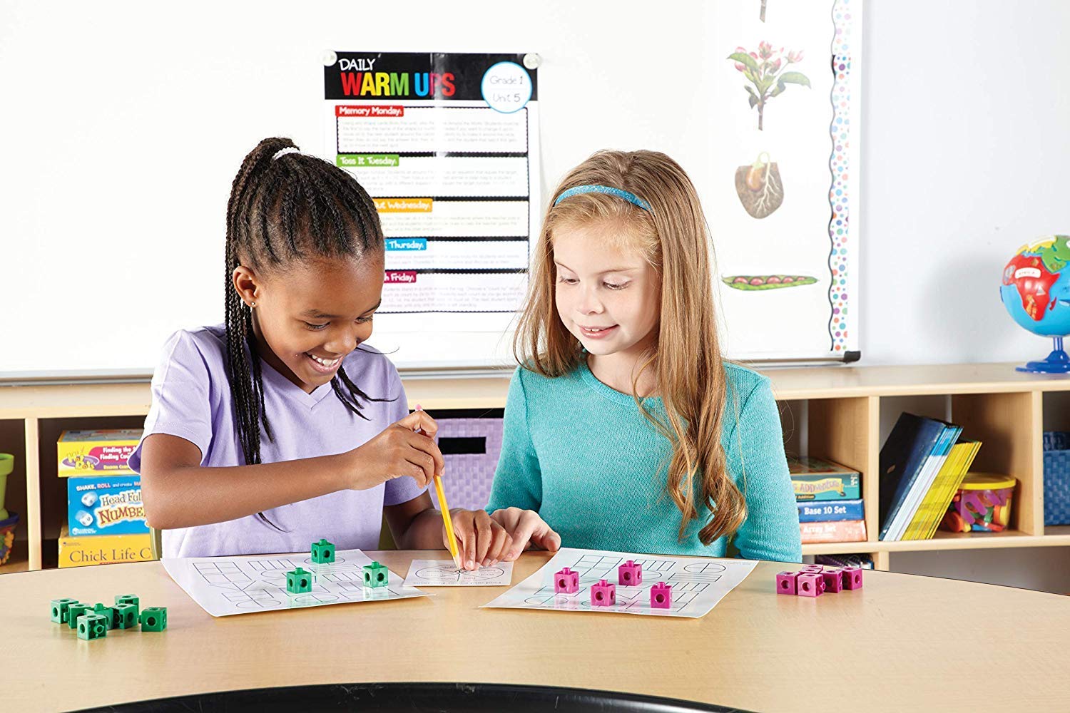 hand2mind Interlocking Snap Cubes - 500-Piece Plastic Math Counting Cubes for Kids, Early Math Learning & Classroom Manipulatives | Perfect for Preschool, Kindergarten & Homeschool Math Activities