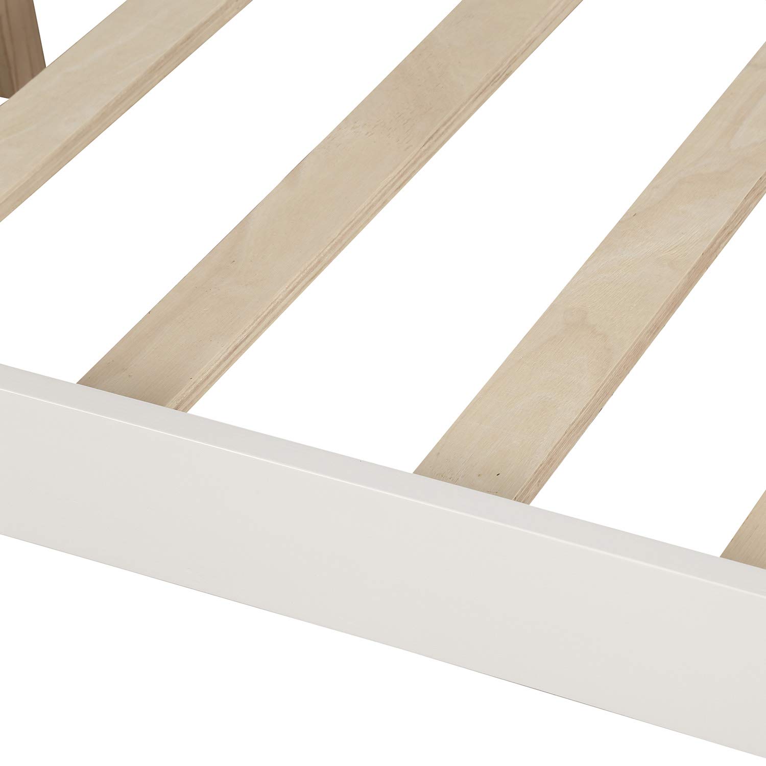 Modern Pine Wood Daybed - Full Size Daybed Frame with Strong Wood Slats Support for Kids, Teens & Adults (White) | Perfect for Guest Rooms, Dormitories & Small Spaces