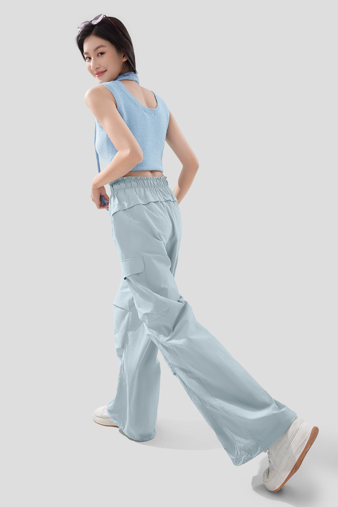 Women's Quick Dry Parachute Pants UPF 50+ Sun Protection - Lightweight Hiking Travel Yoga Outdoor Adventure Pants