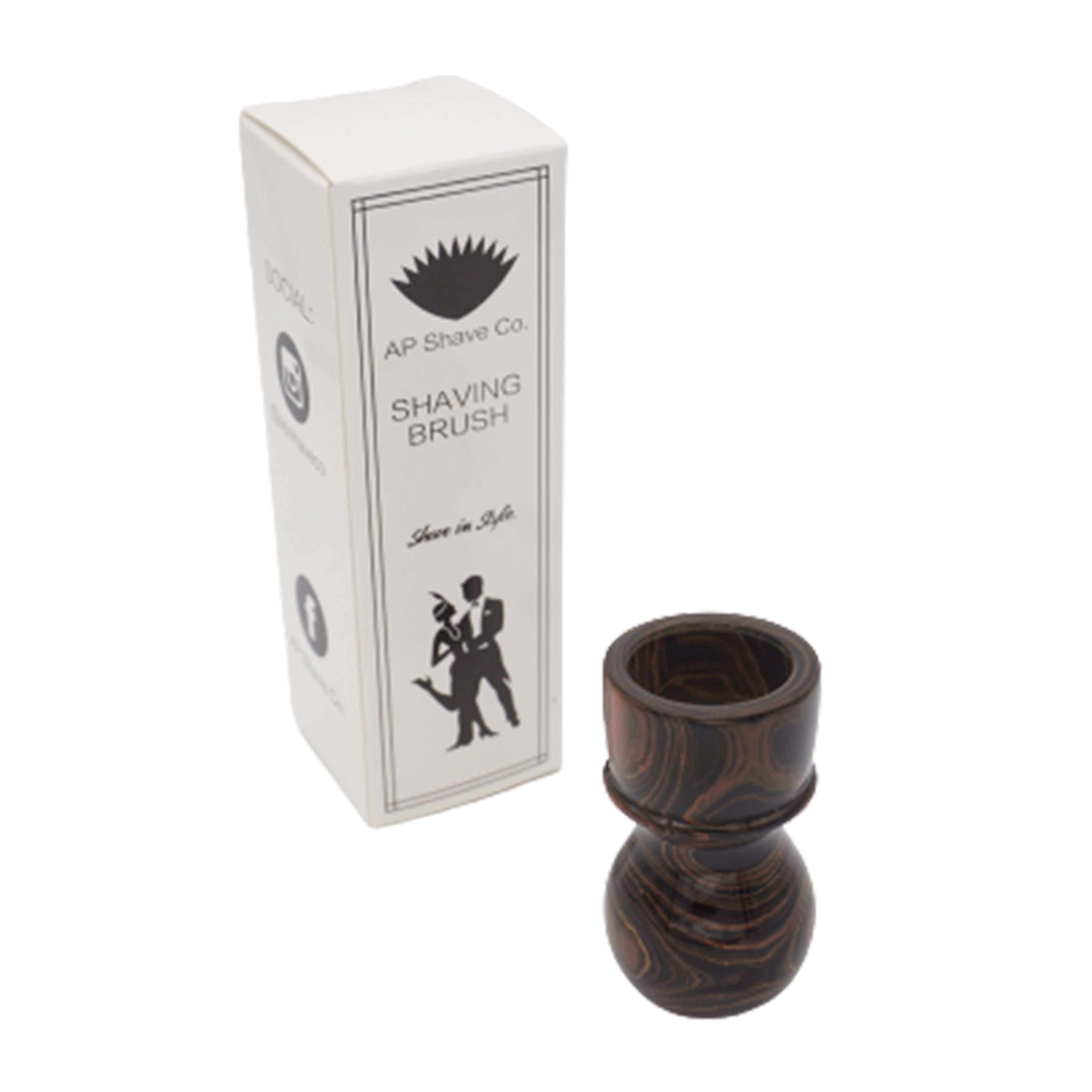 Premium Honey Ebonite Handmade Shaving Brush Handle - Fits 24mm & 26mm Knots - Perfect for Wet Shaving, Grooming Kits & Luxury Bathroom Accessories