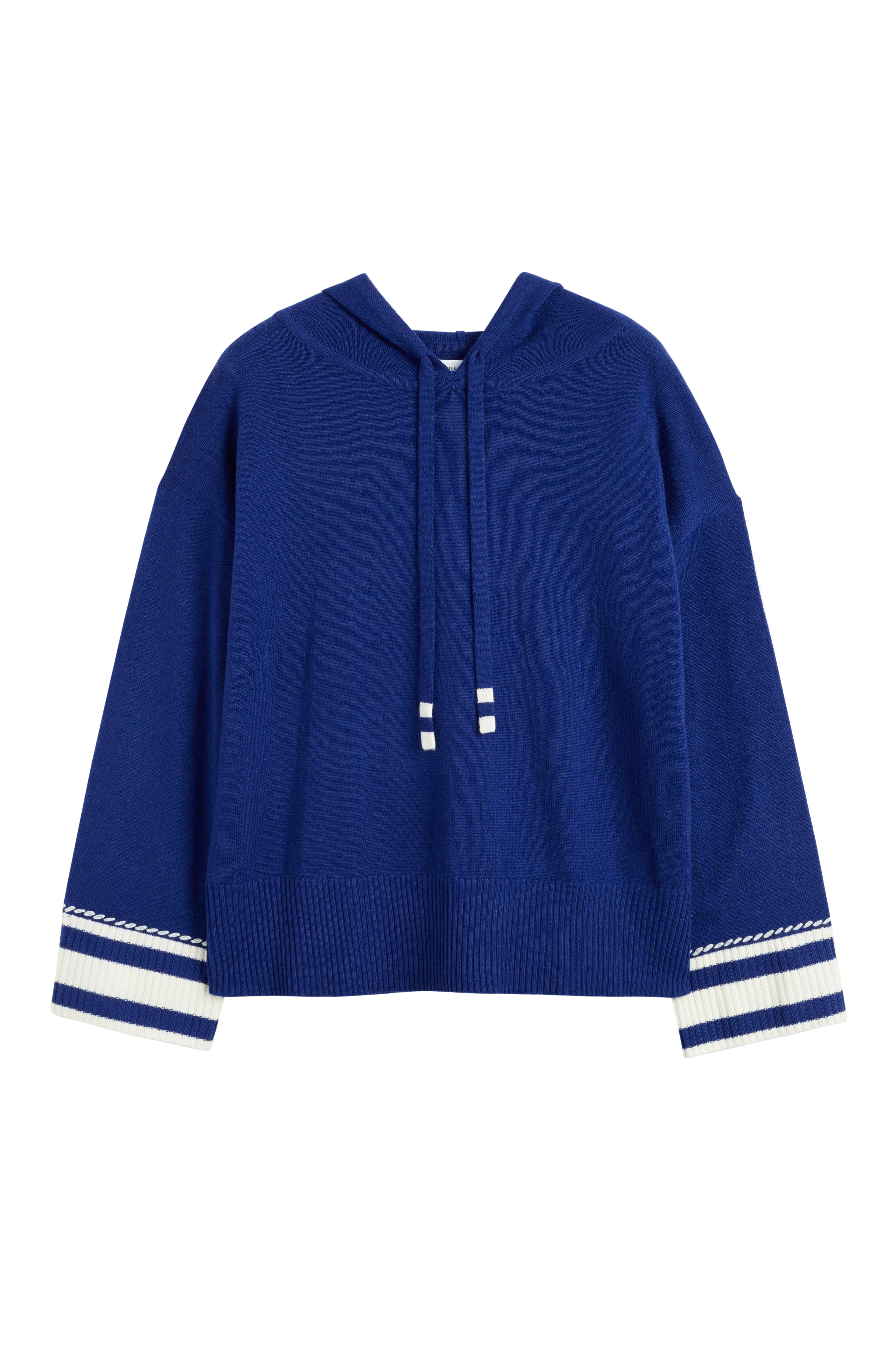 Premium Blue Wool Cashmere Hoodie for Men & Women - Soft & Warm Winter Pullover - Perfect for Outdoor Activities & Casual Wear