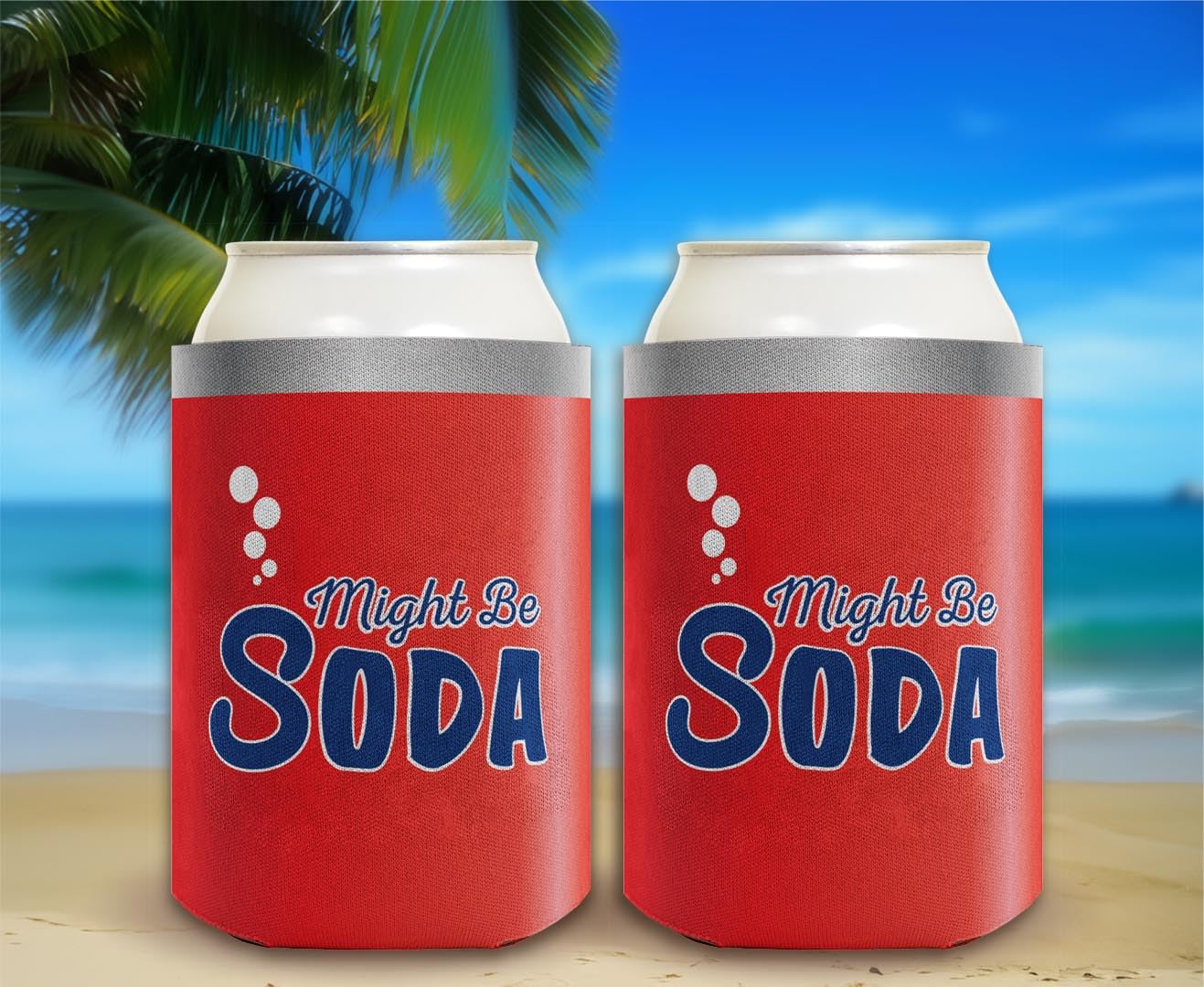 Funny Beer & Soda Can Coolers - 6-Pack Insulated Drink Sleeves for Gag Gifts & Parties | Perfect for BBQs, Tailgating & Office Pranks