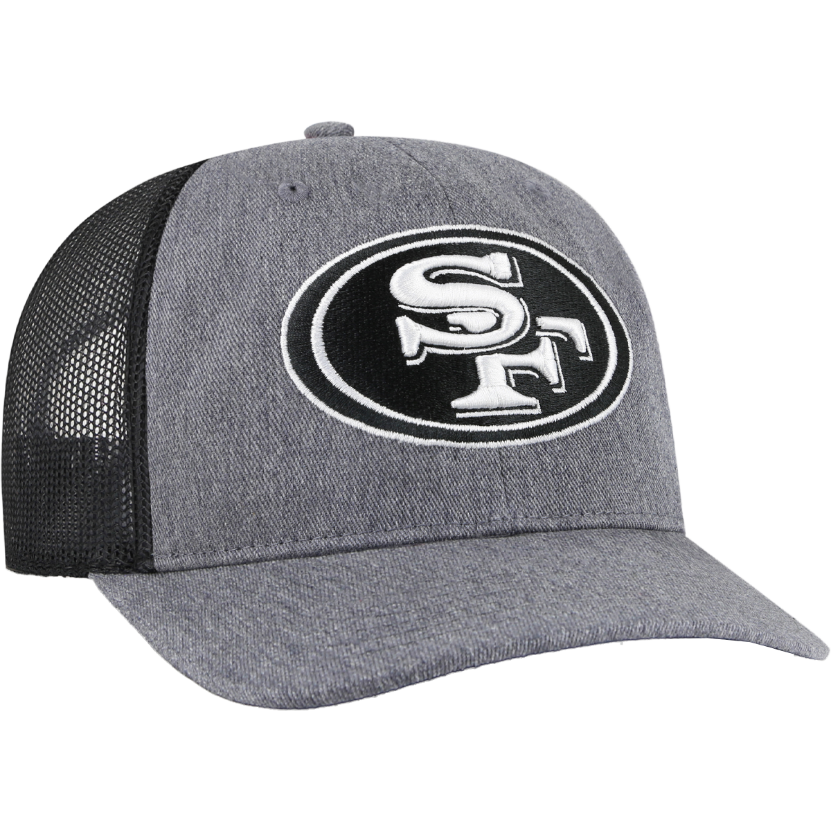 San Francisco 49ers Carbon 47 Clean Up Adjustable Trucker Hat - Stylish Snapback Cap for NFL Fans, Game Day Outfits & Casual Wear