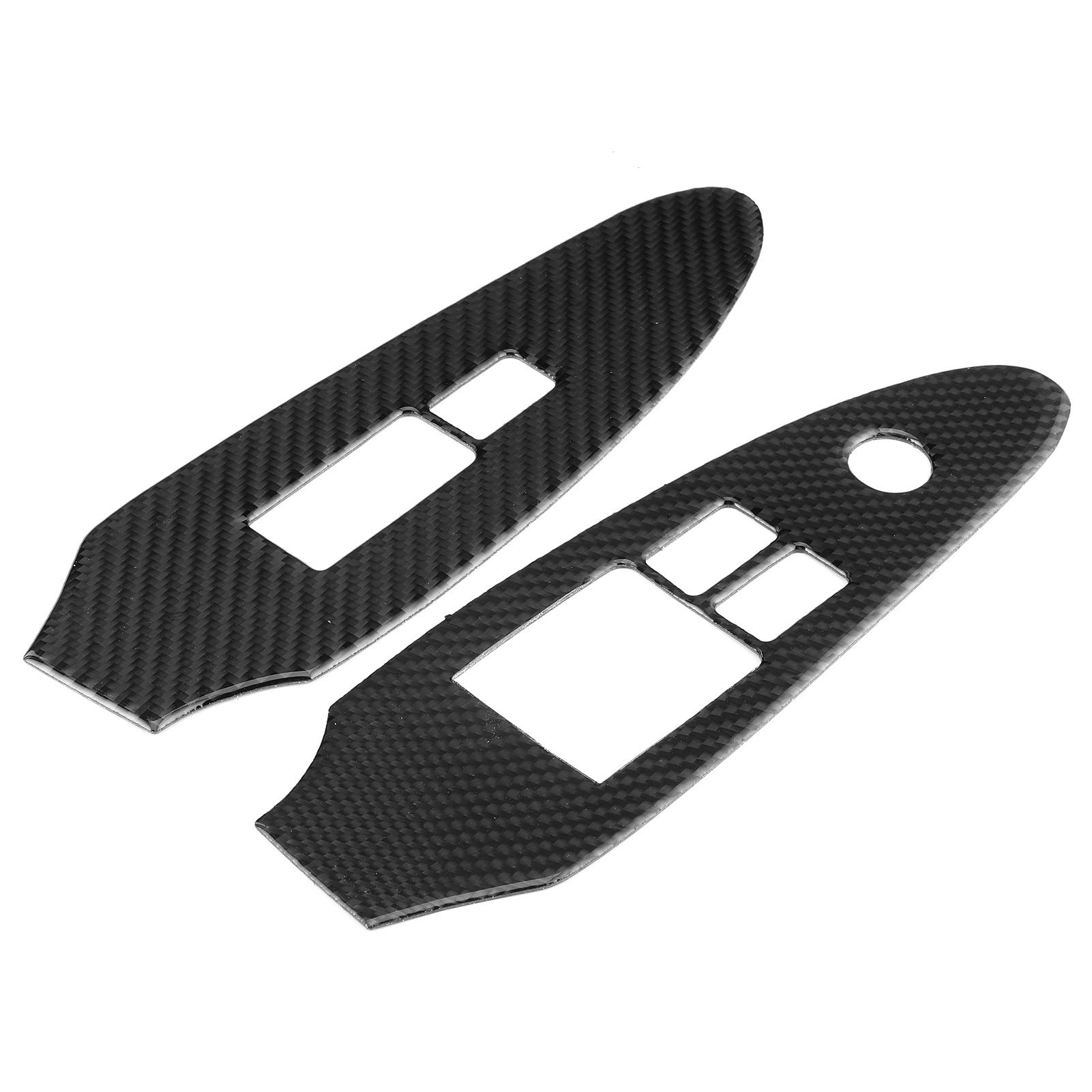 Car Window Switch Panel Cover - Lightweight Left & Right Window Lift Switch Trim - Easy Installation (2pcs) - Rustproof Auto Accessories for Right-Hand Drive (RHD) Vehicles - Perfect for DIY Car Interior Upgrades & Window Switch Protection