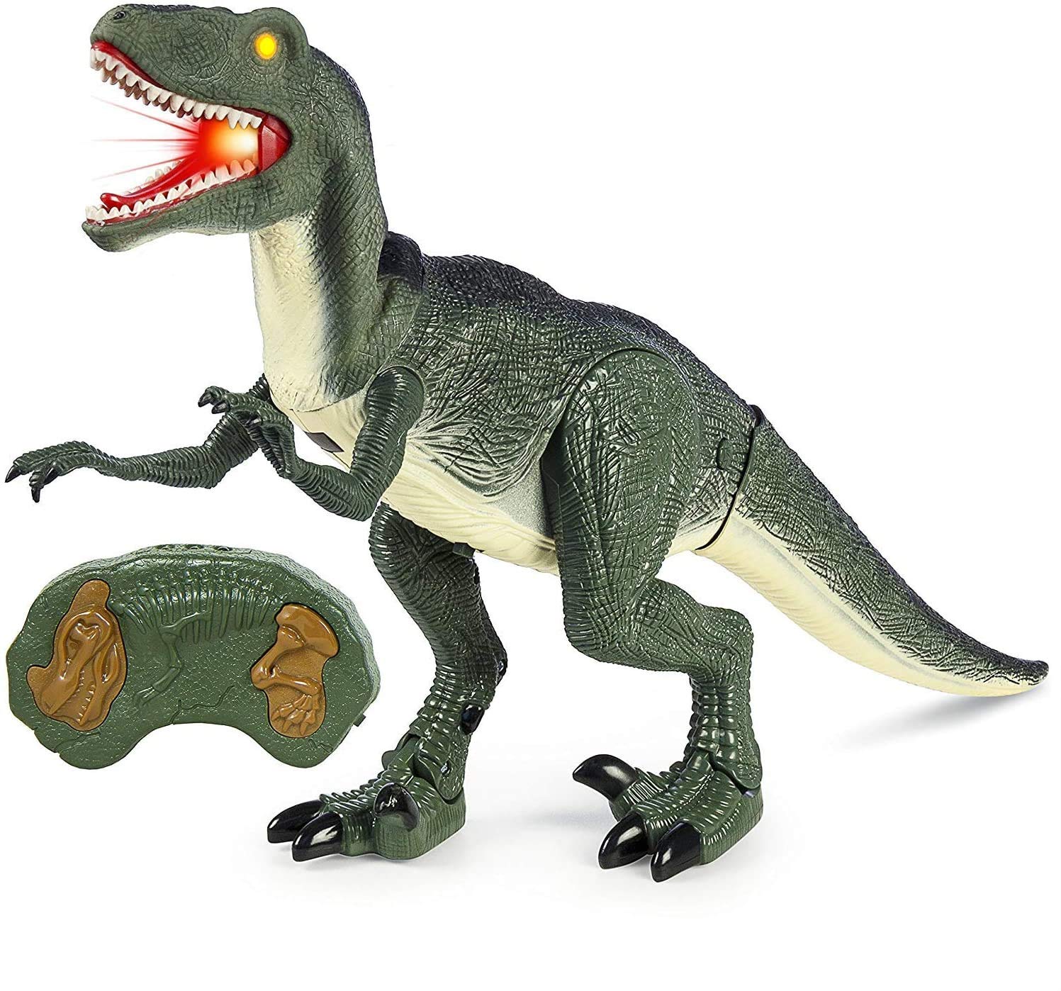 Huixinliang Remote Control Dinosaur Toy for Kids - RC Intelligent Interactive Robot with Realistic Walking, Roaring & Glowing Eyes | Electronic Dinosaur Toy for Boys & Girls | Perfect for Birthday Gifts, STEM Learning & Indoor/Outdoor Play
