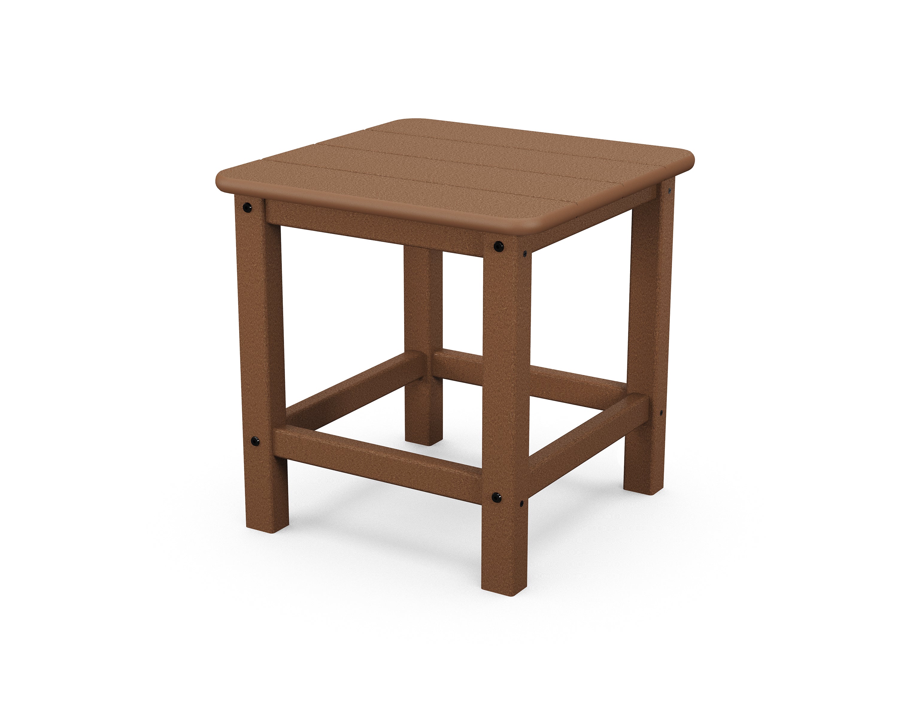 POLYWOOD Seashell 18 Inch Outdoor Side Table - Weather-Resistant Patio Furniture for Pool, Deck, Garden & Porch Use