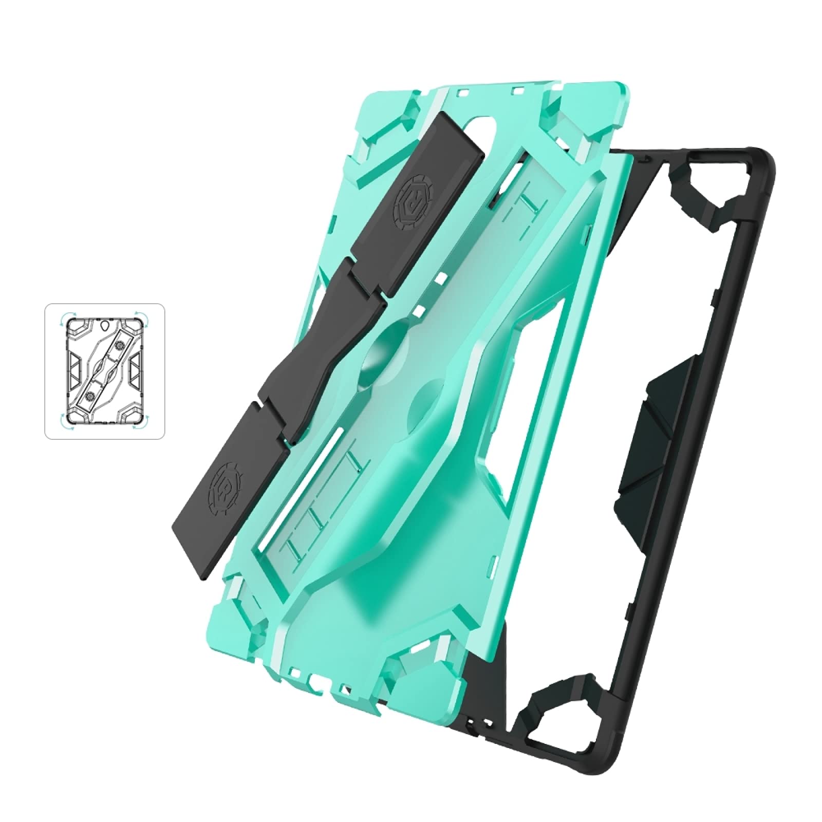 Shockproof Protective Case for Samsung Galaxy Tab S4 10.5 (Model T830/T835) - Durable TPU + PC Hybrid Cover with Stand Holder in Silver | Perfect for Work, Travel & Entertainment