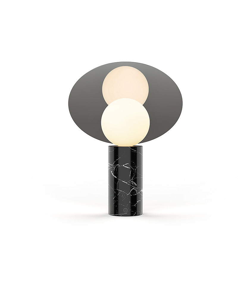 Modern Bola Disc Table Lamp - Sleek Minimalist Design for Bedroom, Living Room & Office - Warm LED Lighting for Cozy Ambience