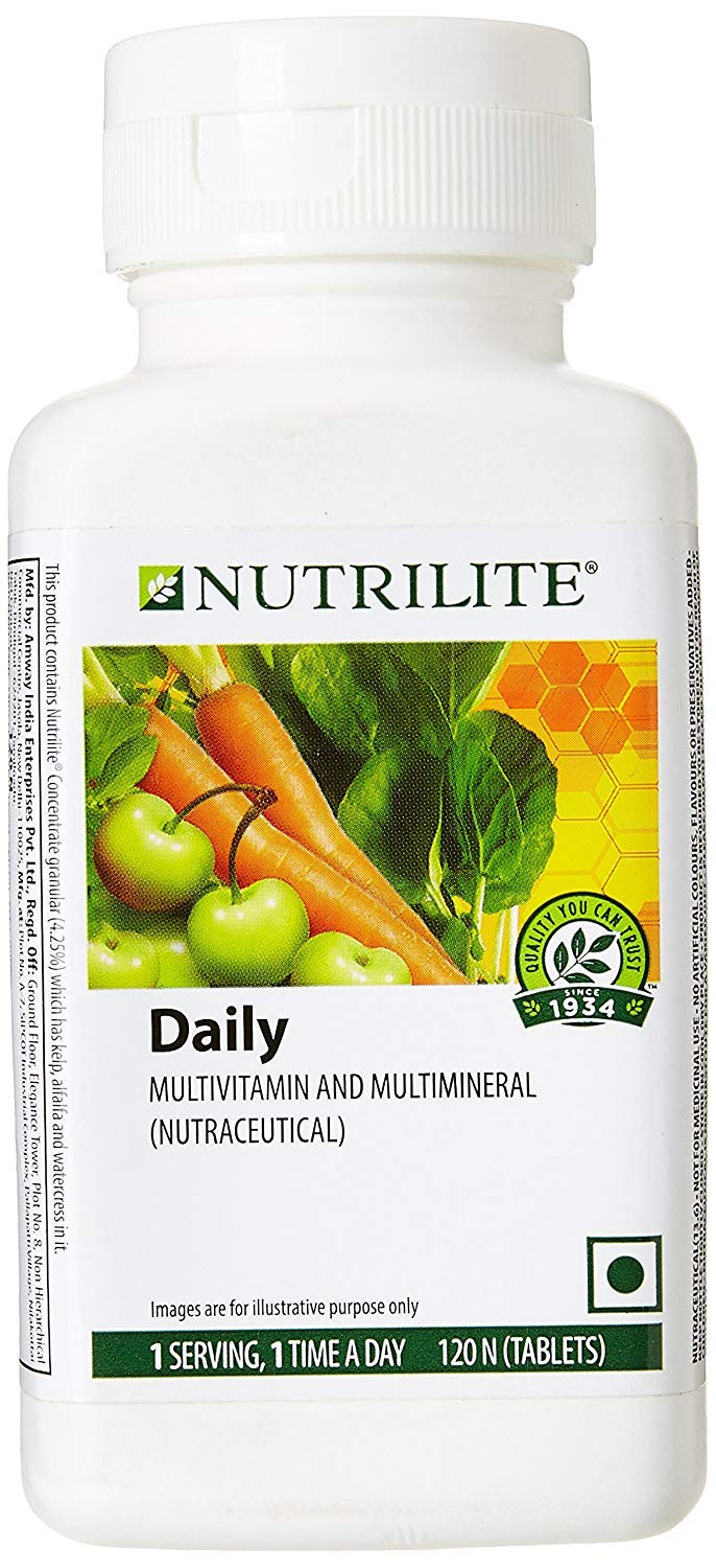 Nutrilite Daily Multivitamin Supplement - 120 Tablets for Adults - Immune Support & Energy Boost - Perfect for Busy Lifestyles & Active Professionals