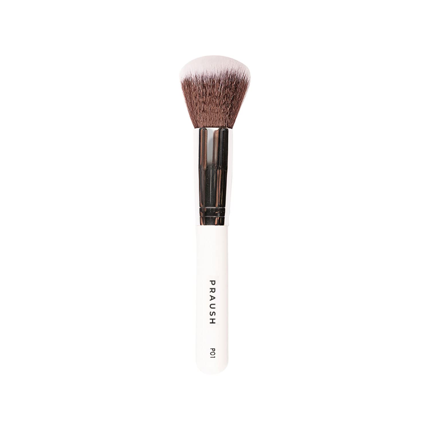 PRAUSH P01 Professional Powder Brush - Soft Kabuki Makeup Brush for Flawless Face & Mineral Foundation Application | Perfect for Contouring, Blending & Setting Powder