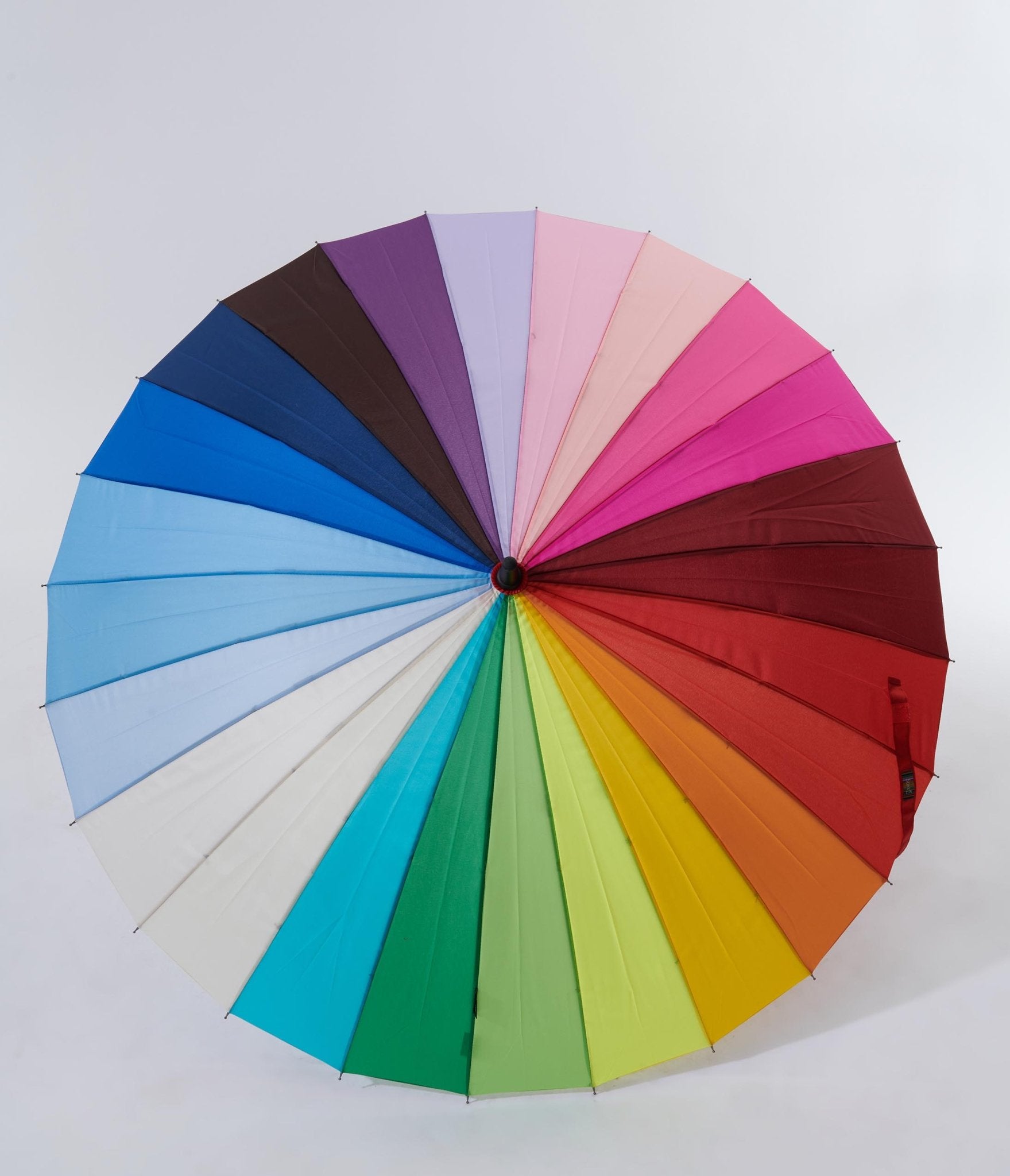 Colorful Rainbow Everyday Umbrella - Windproof Compact Folding Umbrella for Men & Women - Perfect for Rainy Days, Commuting, Travel and Outdoor Activities