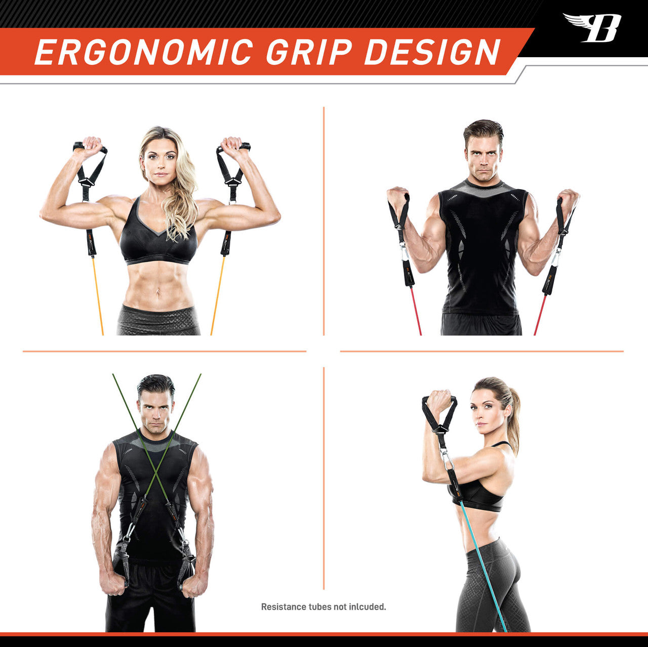 Bionic Body Single Grip Handles - Premium Workout Equipment for Strength Training | Home Gym & Fitness Accessories for Weightlifting, CrossFit & Functional Training