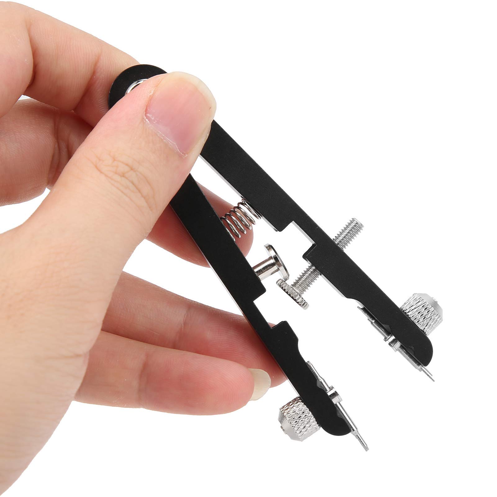 Watch Link Remover Tool - Spring Bar Plier with Pins 6825 for Watch Bands & Straps (Black) - Easy Watch Repair