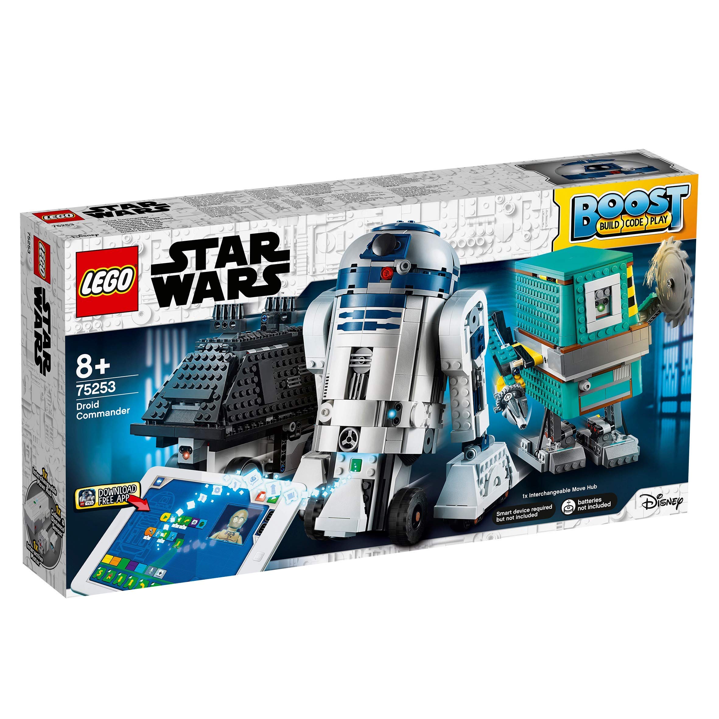 LEGO 75253 Star Wars Boost Droid Commander - Interactive Programmable Droid Toys with App Control, Build 3 Star Wars Robots (R2-D2, Gonk Droid, Mouse Droid) | Perfect for Kids' STEM Learning & Star Wars Fans Collection