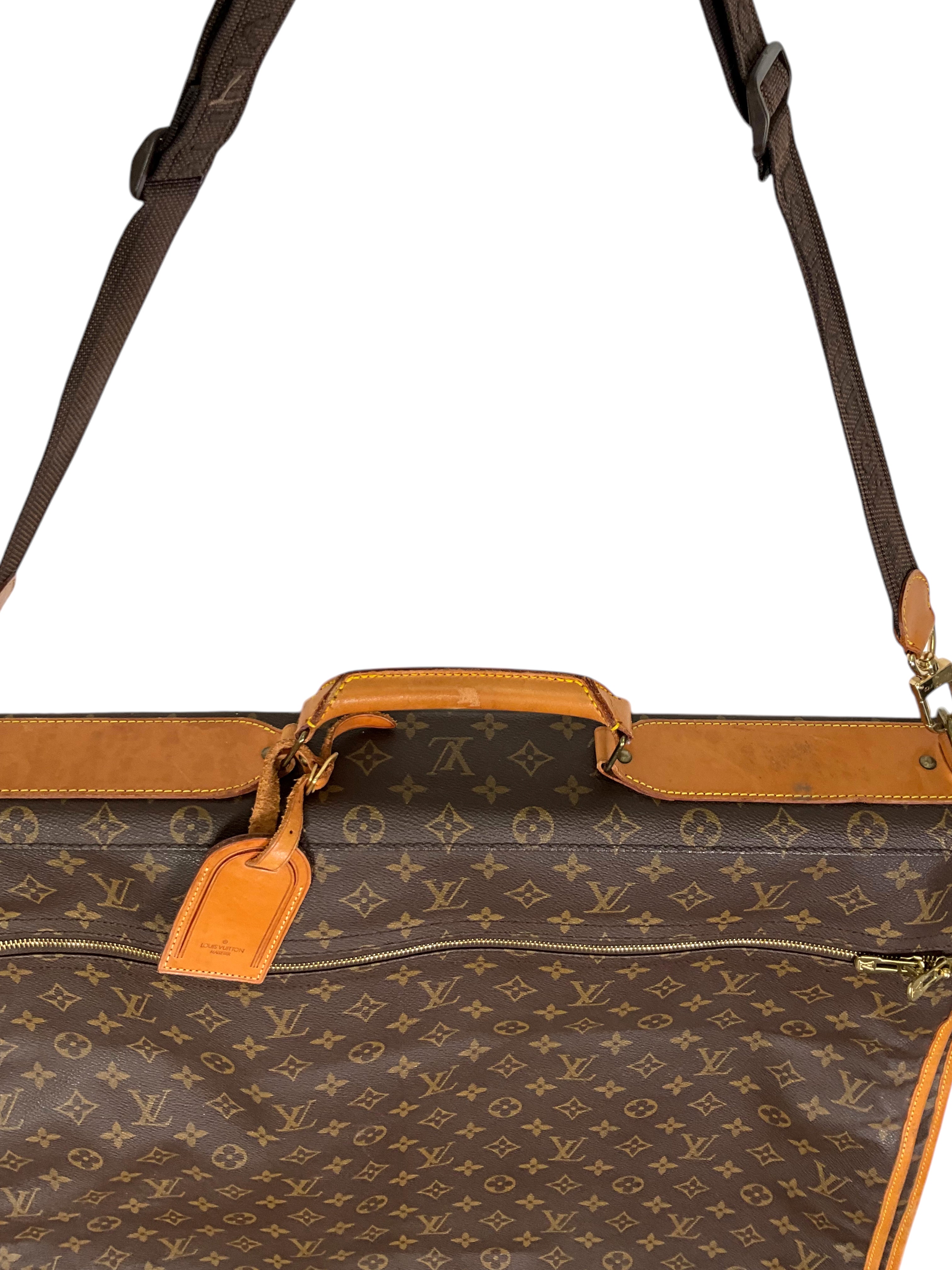 Authentic Louis Vuitton Monogram Canvas Garment Travel Bag - Luxury Weekender Duffle for Business Trips & Vacation Packing