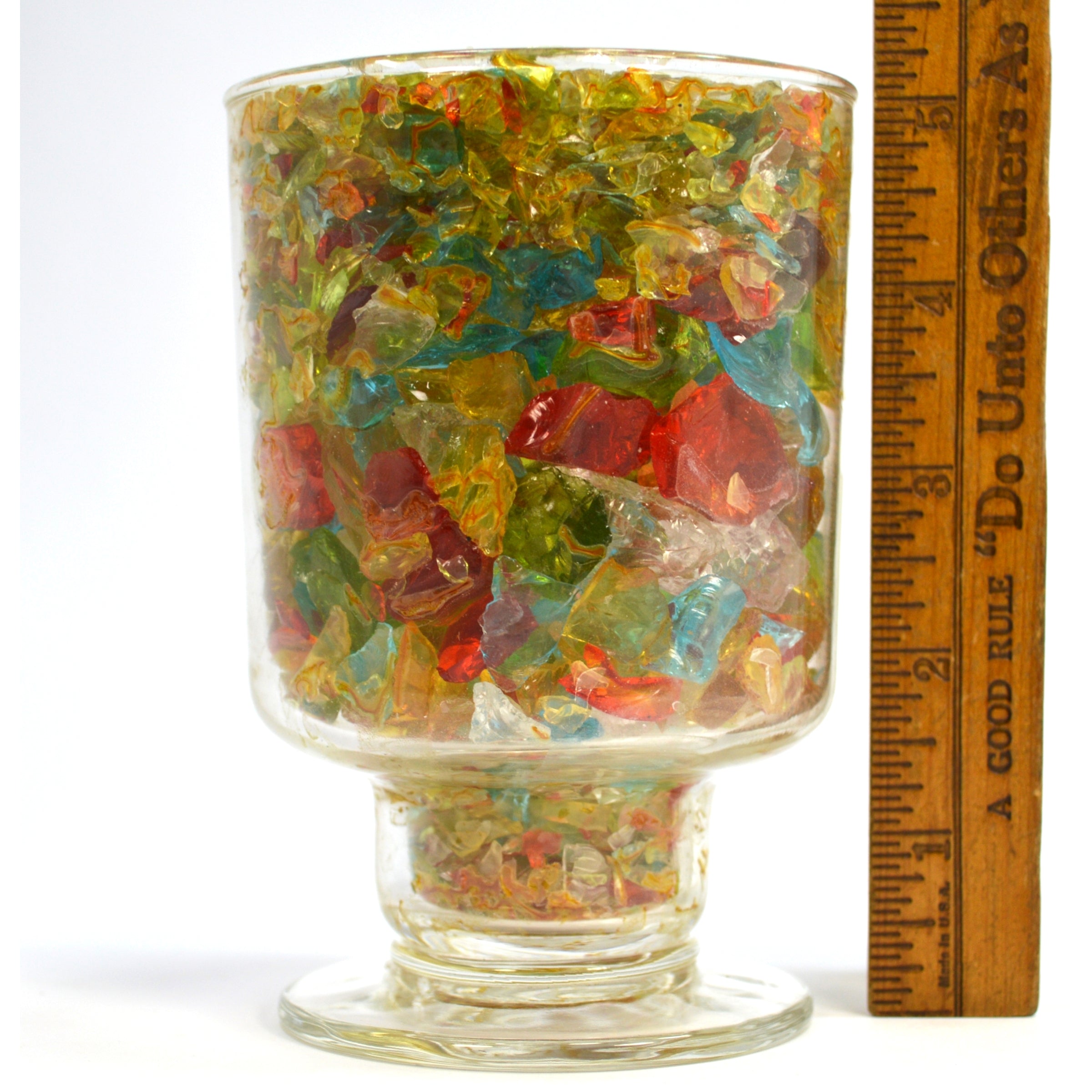 Premium Crushed Glass Goblet - Elegant Handcrafted Drinking Glass for Wine, Cocktails & Beverages - Perfect for Parties, Weddings & Home Decor
