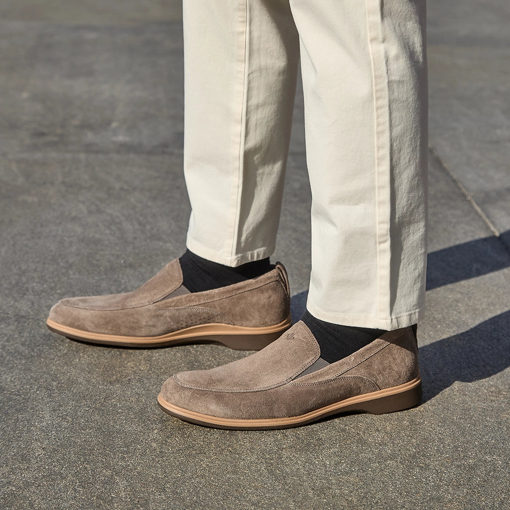 Comfortable Slip-On Shoes for Men & Women - Slate Color | Casual Walking, Travel & Everyday Wear