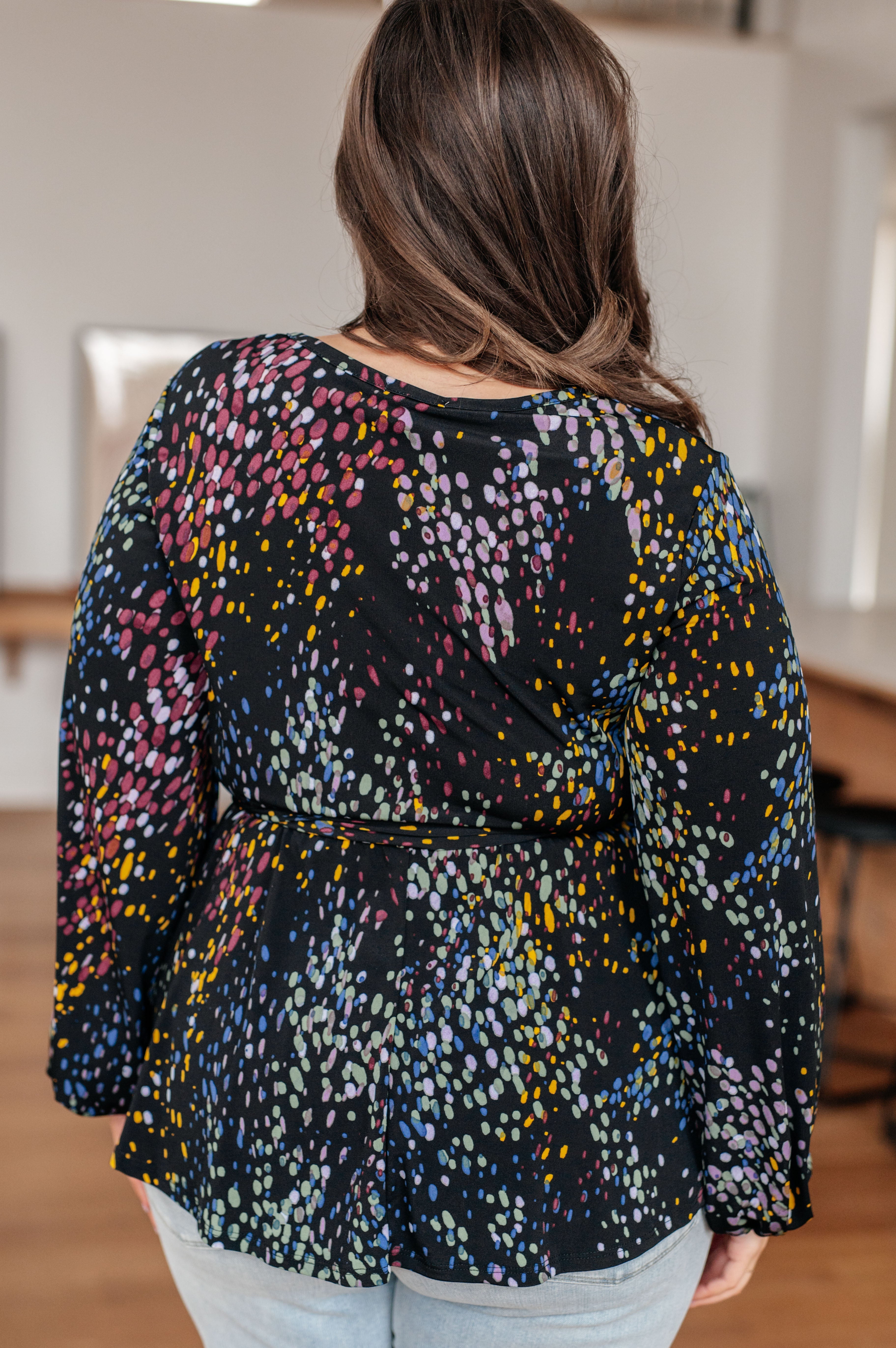 Stylish Faux Wrap Top for Women - Trendy V-Neck Blouse for Casual & Office Wear | Perfect for Work, Date Night & Everyday Outfits