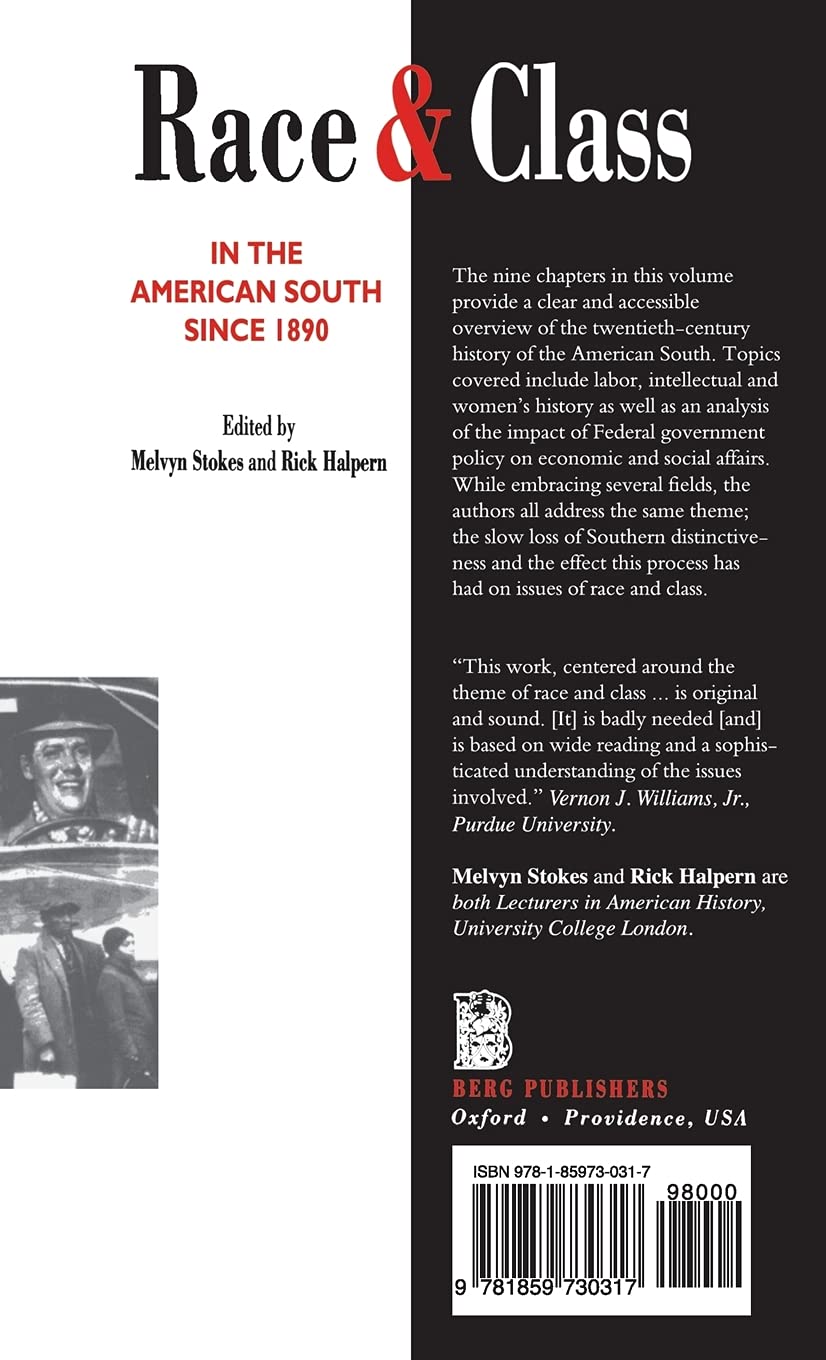Race and Class in the American South Since 1890 - Historical Analysis of Social Structures | Perfect for Academic Research & Southern History Studies