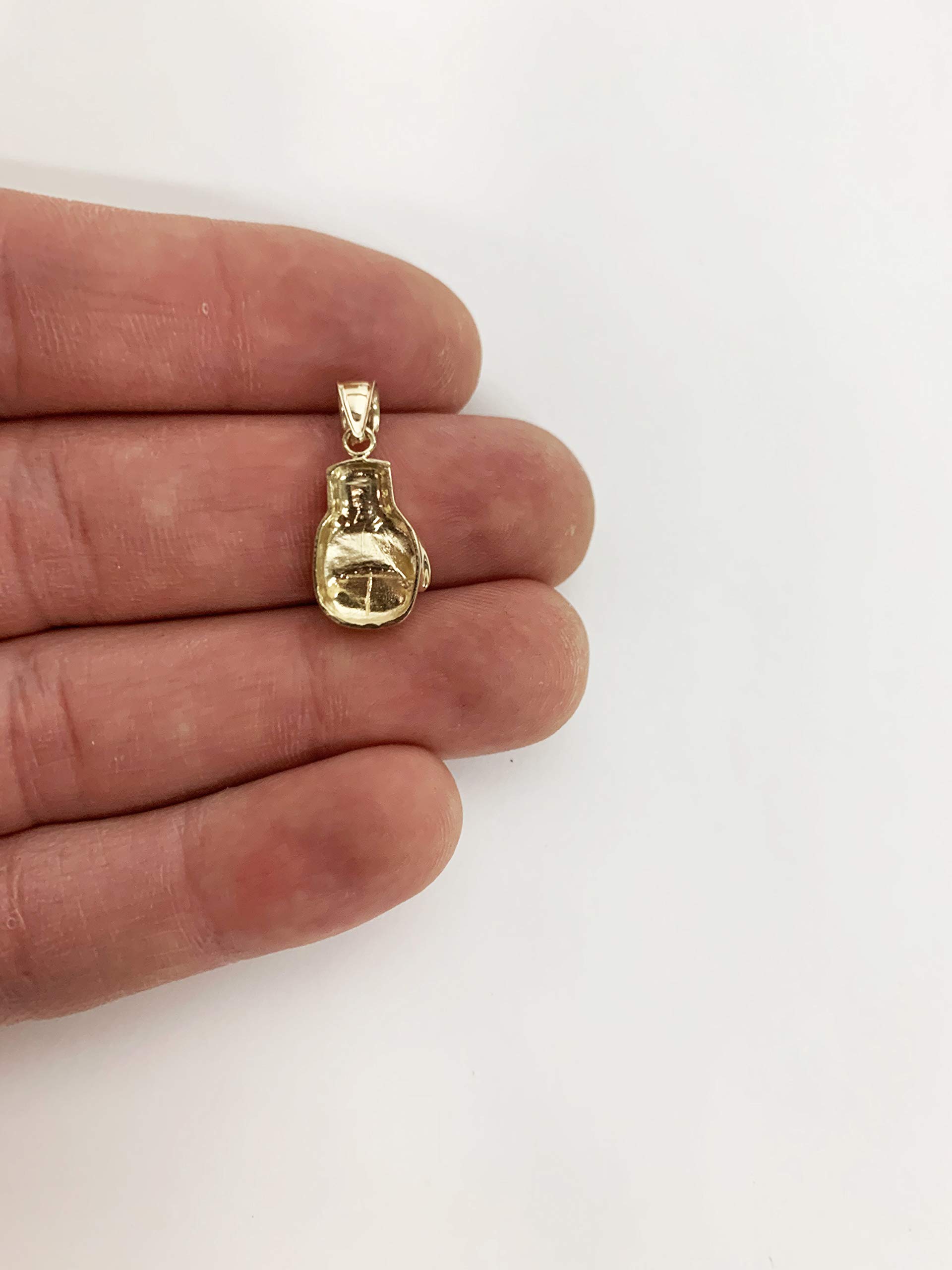 10K Real Solid Gold Boxing Glove Pendant - Premium Fighter Sports Jewelry for Boxers, Boxing Tournament Prize, Gift for Champions | Perfect for Boxing Events, Awards, and Sports Enthusiast Collections