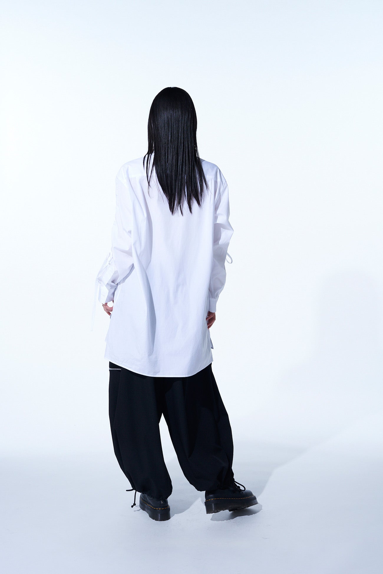 Premium Cotton Broadcloth Oversized Shirt with Gathered Strings - Comfortable Loose Fit Casual Top for Women | Perfect for Layering, Beach Cover-Ups & Boho Fashion Outfits