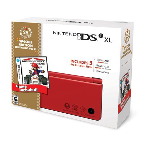 Nintendo DSi XL - 25th Anniversary Edition Red (Renewed) | Premium Refurbished Handheld Gaming Console | Perfect for Retro Gaming & Collectors