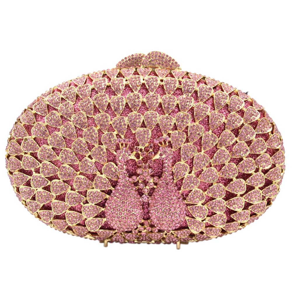 Luxury Rhinestone Wedding Clutch Purse for Women - Elegant Evening Bag with Chain Strap - Perfect for Bridal Party, Prom, Gala & Formal Events