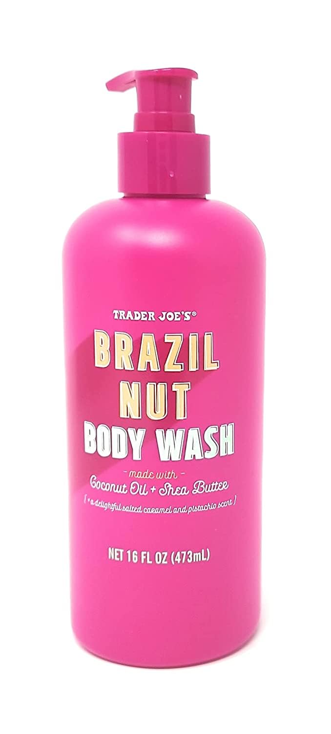 Trader Joe's Brazil Nut Body Wash - Limited Edition, 16 fl oz (3-Pack) | Moisturizing & Nourishing for Dry Skin - Perfect for Shower & Bath Relaxation