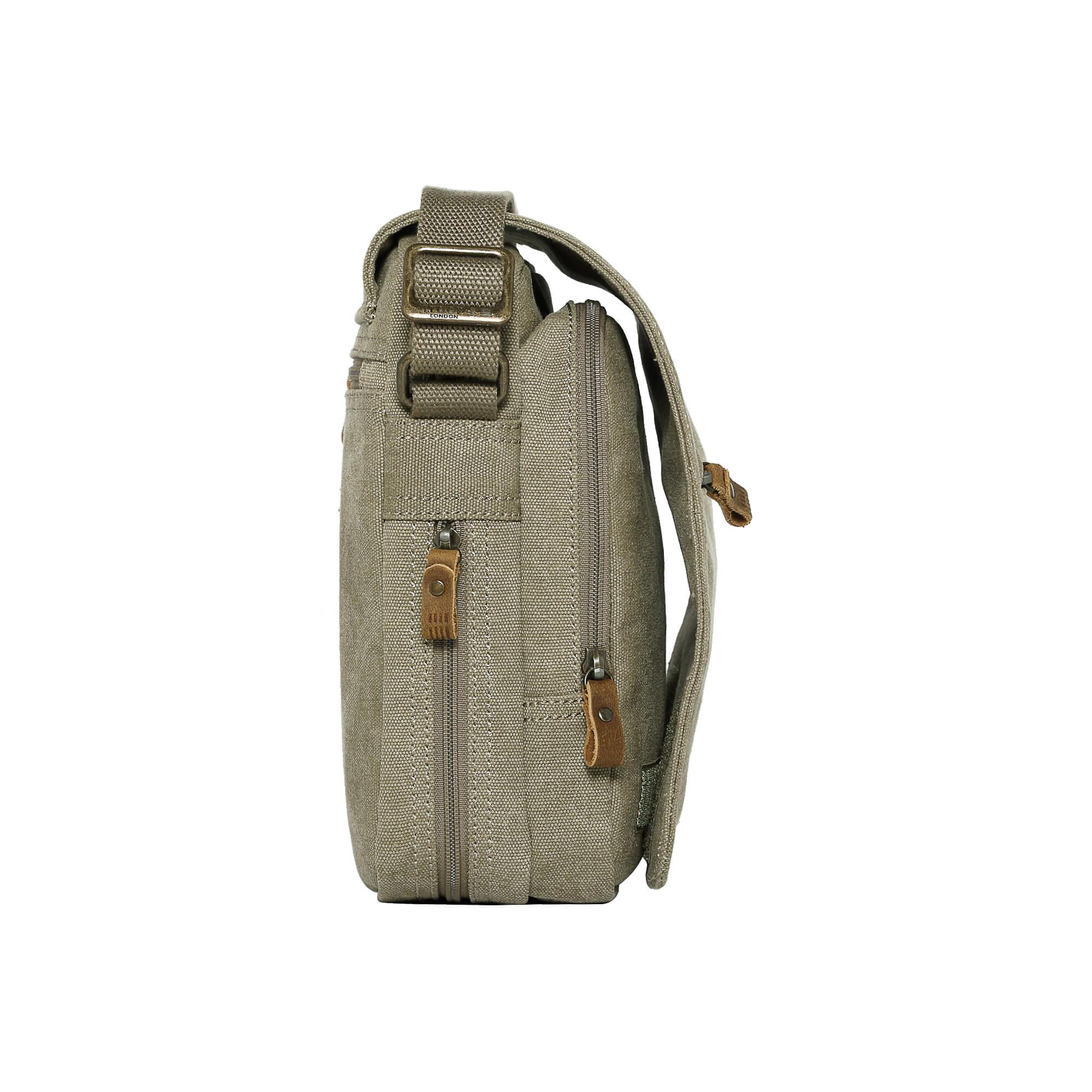 Troop London Classic Canvas Crossbody Bag for Men & Women - Stylish & Durable Shoulder Bag for Travel, Work & Everyday Use
