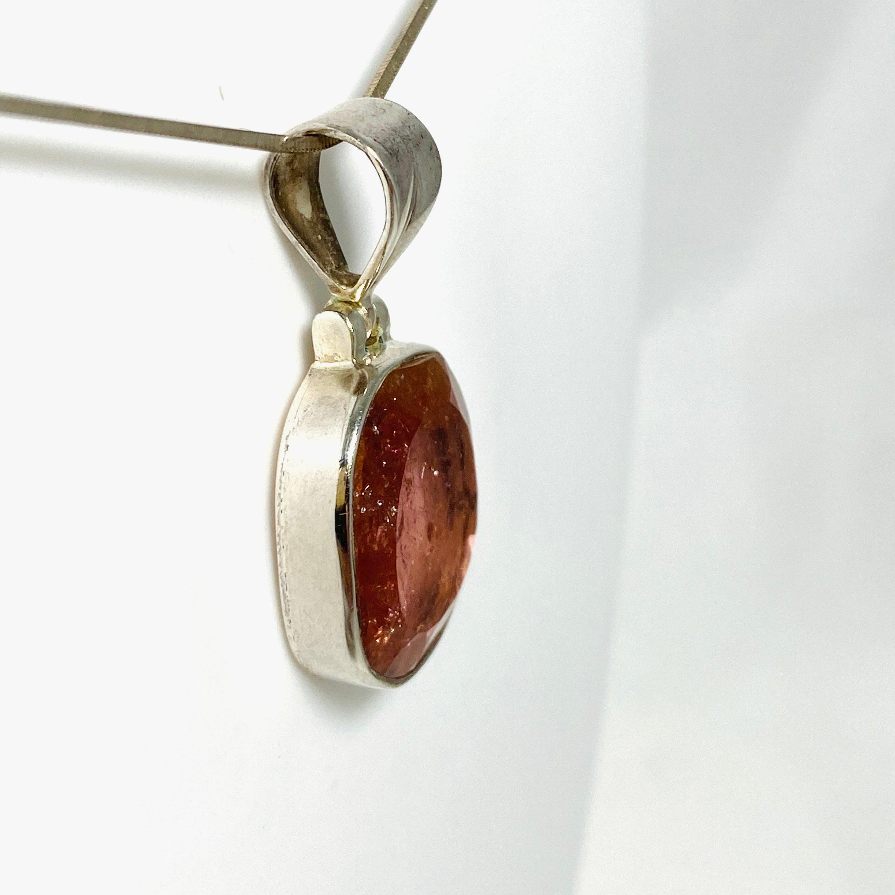 Natural Pink Tourmaline Faceted Pendant Necklace - Genuine Gemstone Jewelry for Women - Perfect for Valentine's Day Gifts, Anniversary & Special Occasions