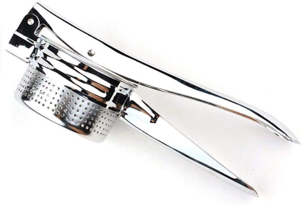 Premium Stainless Steel Potato Ricer & Masher - Heavy Duty Food Press for Vegetables, Fruits & Purees - Multi-Functional Kitchen Utensil (Gift Pack) - Perfect for Making Baby Food, Mashed Potatoes & Juicing