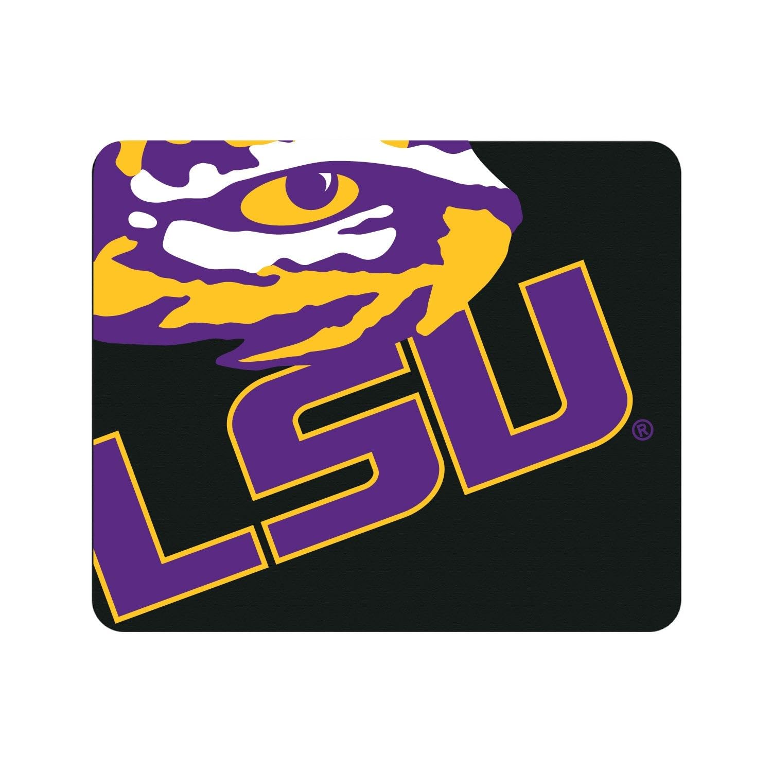 Louisiana State University Mouse Pad - Non-Slip Fabric Desk Mat with Floral Lace Design for Gaming & Office Work