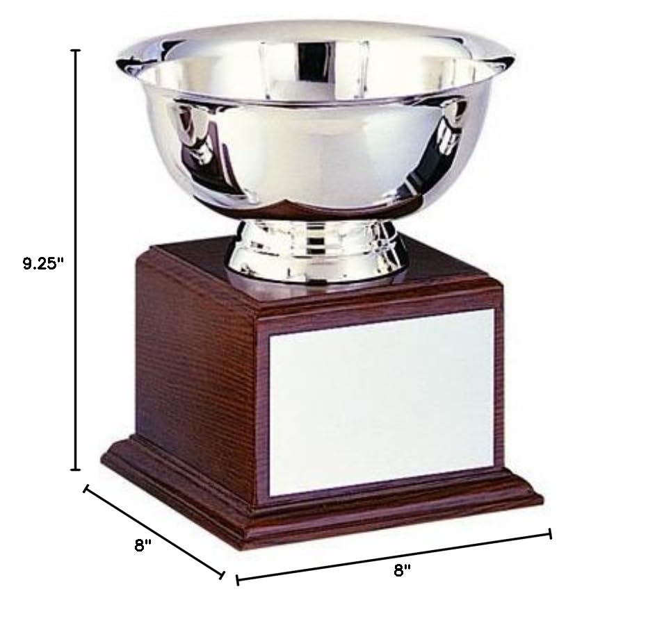 Paul Revere Bowl Trophy - Engravable & Customizable Employee Recognition Award | Personalized Corporate Gift for Years of Service, Retirement, or Achievement Ceremonies