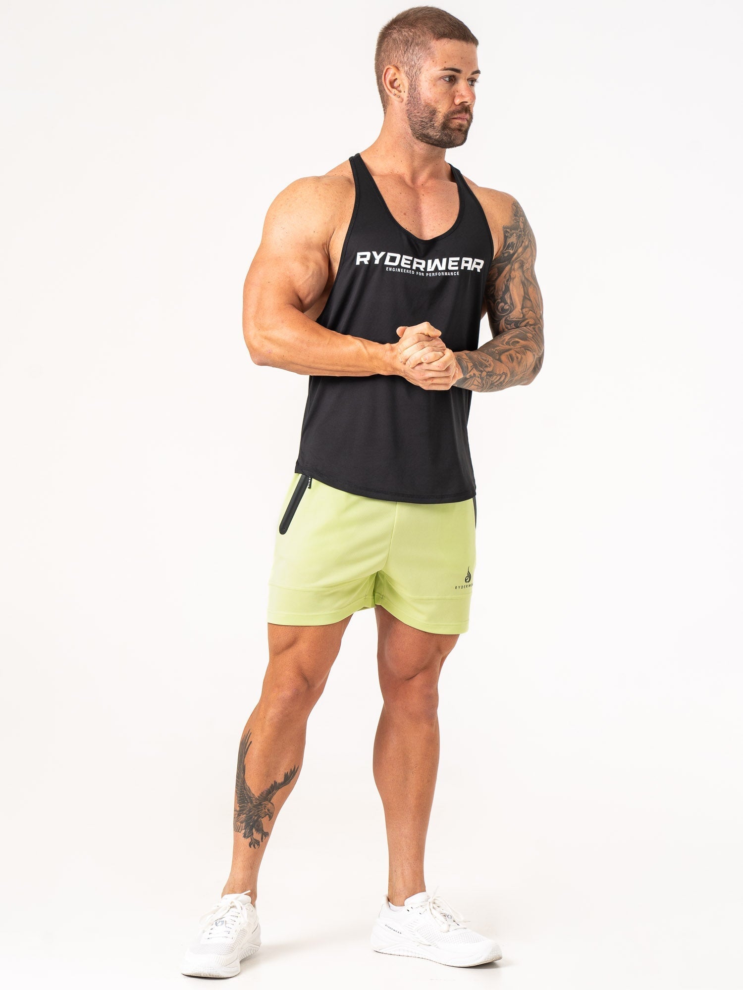 Energy Mesh Shorts for Men & Women - Breathable & Lightweight Lime Green Athletic Shorts - Perfect for Running, Gym & Outdoor Activities