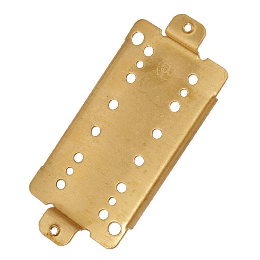 2-Pack Electric Guitar Double Coil Pickup Baseplate - 50mm Short Legs Brass for Gibson, Fender & More | Perfect for DIY Guitar Repair & Custom Upgrades