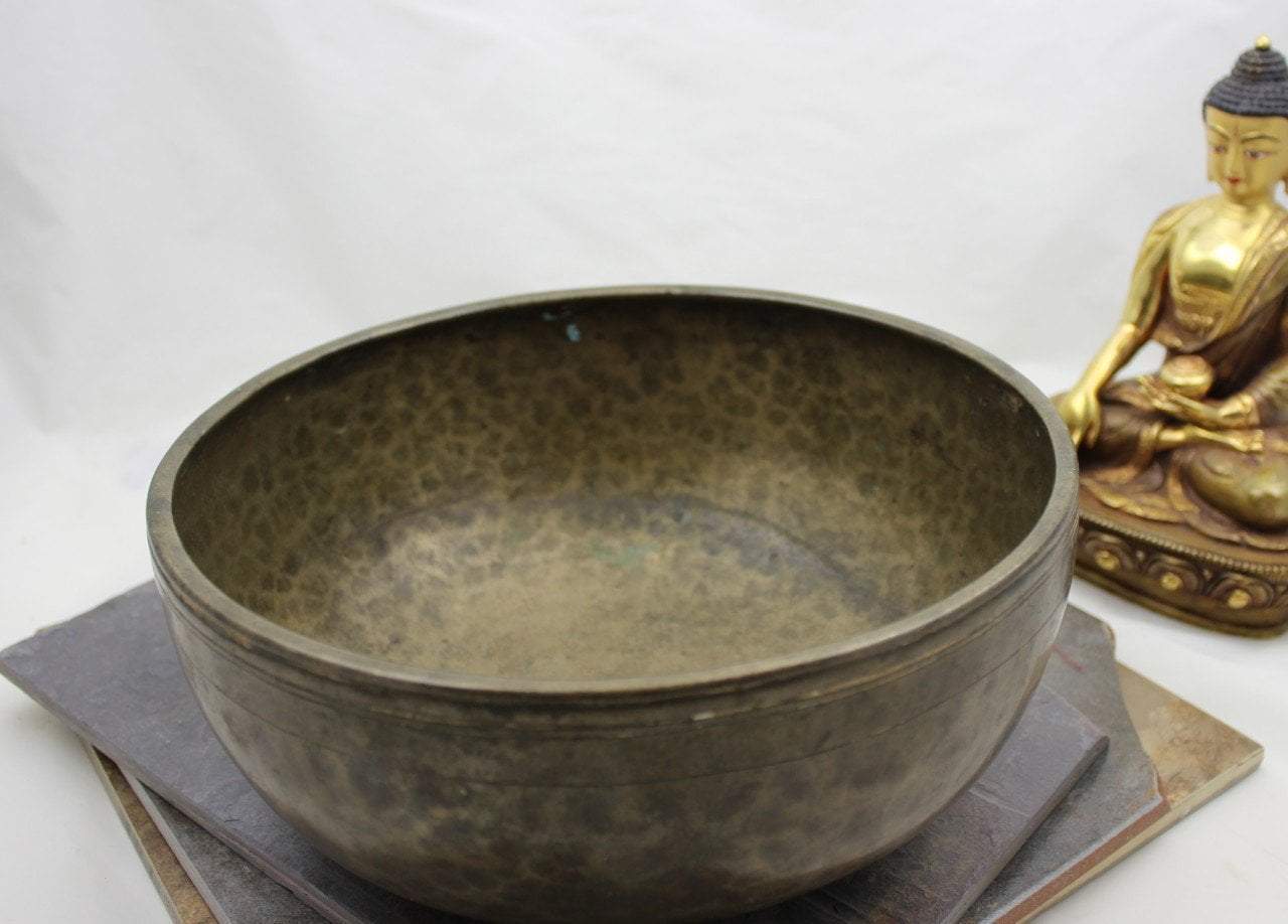 9 Inch C5 509Hz Tibetan Singing Bowl for Meditation, Yoga & Sound Healing | Handcrafted Metal Therapy Instrument for Relaxation & Stress Relief