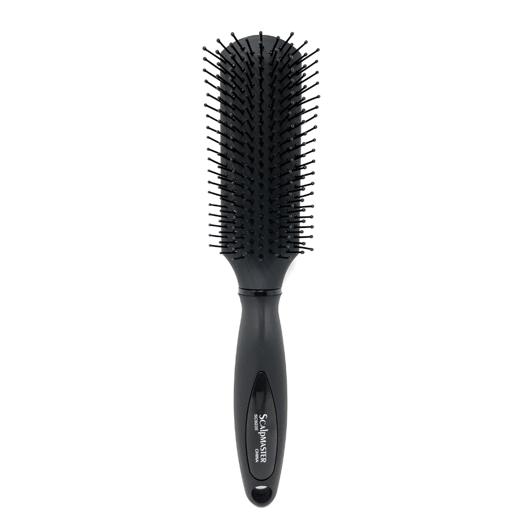 Scalpmaster 9 Row Styling Hair Brush with Light Ball Tips - Perfect for Detangling, Styling & Scalp Massage at Home or Salon