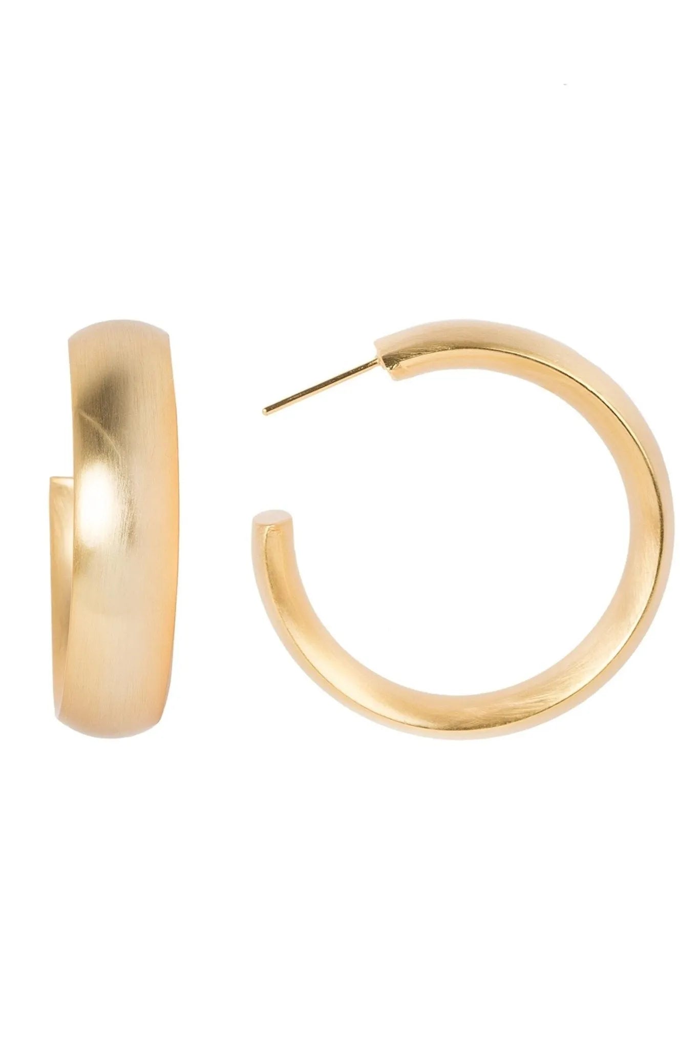 14K Gold Plated Hoop Earrings for Women - Classic Circle Huggie Earrings for Everyday Wear, Party & Gift Giving