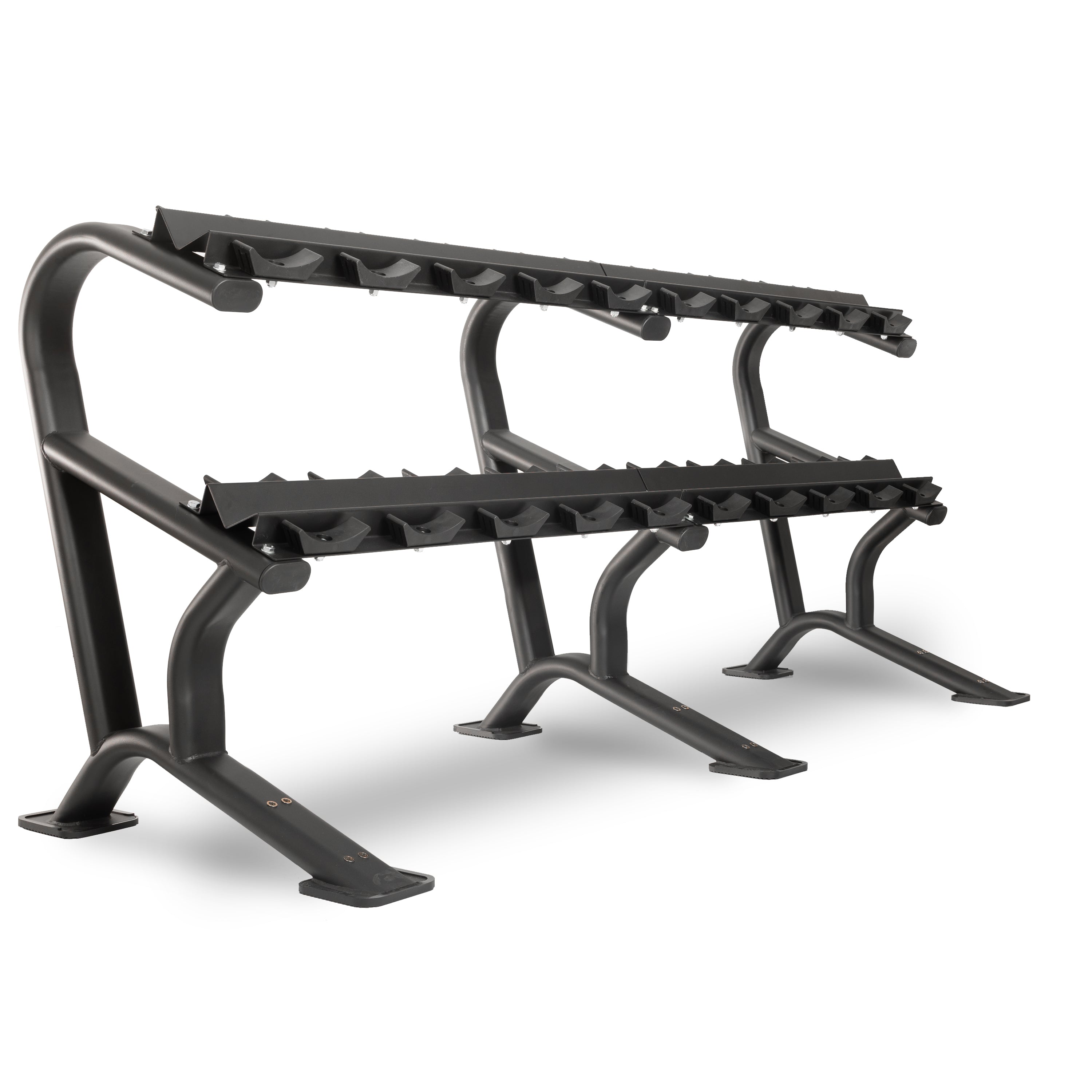 Commercial Dumbbell Rack for Gym & Home - Heavy Duty Steel Storage Organizer for 10 or 15 Pairs of Weights - Perfect for Fitness Studios, Home Gyms & Cross Training
