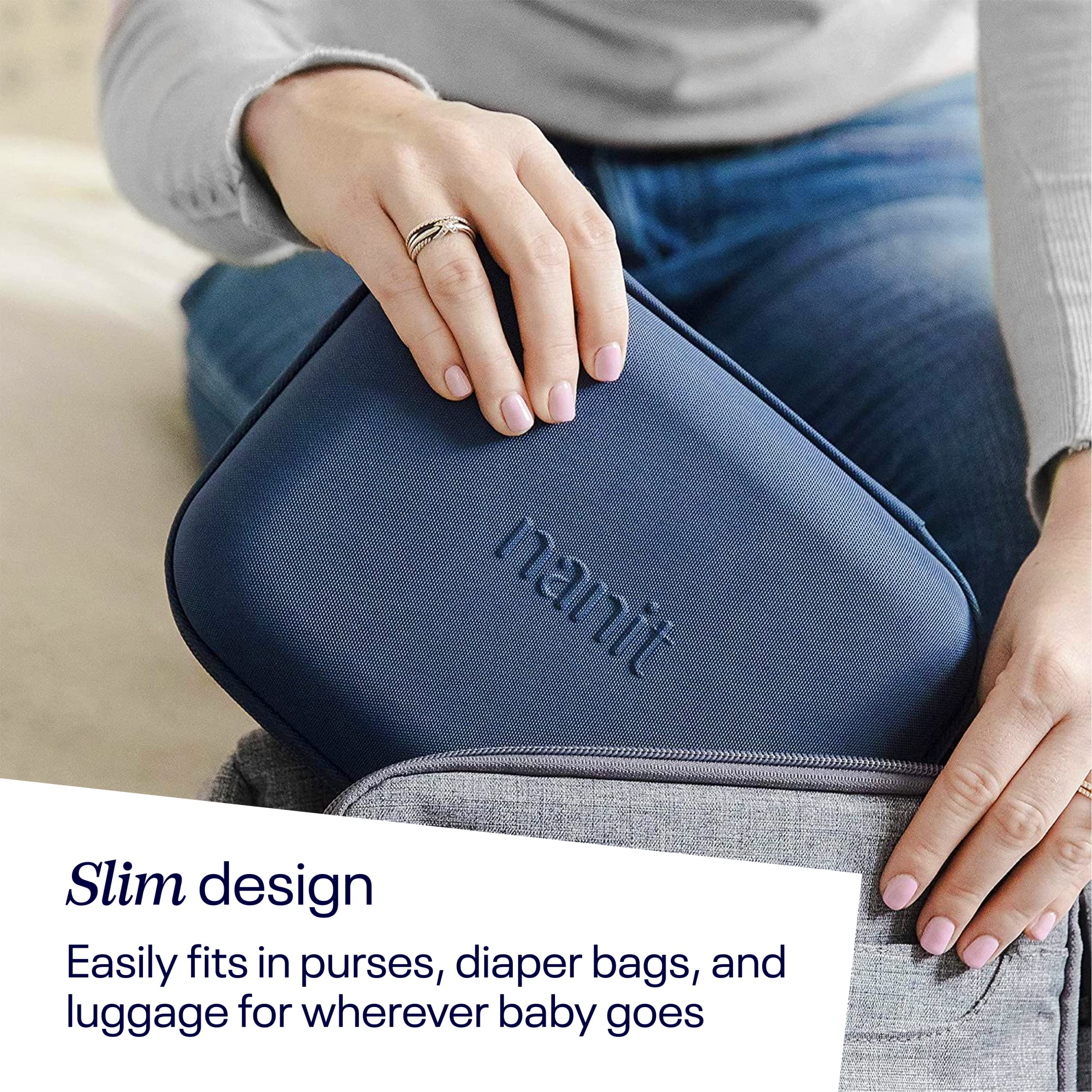 Nanit Pro Baby Monitor Travel Case - Durable Hard Shell Protective Carrying Case with Multi-Stand Accessory (Blue) | Perfect for Airplane, Car & Hotel Travel with Your Baby Monitor
