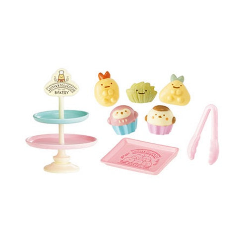 San X Sumikko Gurashi Bakery Re-Ment Miniature Dollhouse Furniture Set - Cute Japanese Collectible for Dolls, DIY Scenes & Home Decoration
