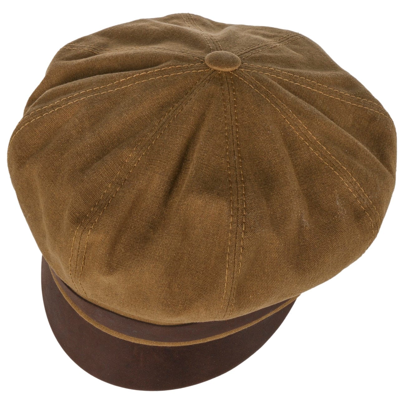 Stetson Men's Waxed Cotton Contrast Fisherman Cap - Classic Outdoor Hat for Fishing, Hiking & Casual Wear
