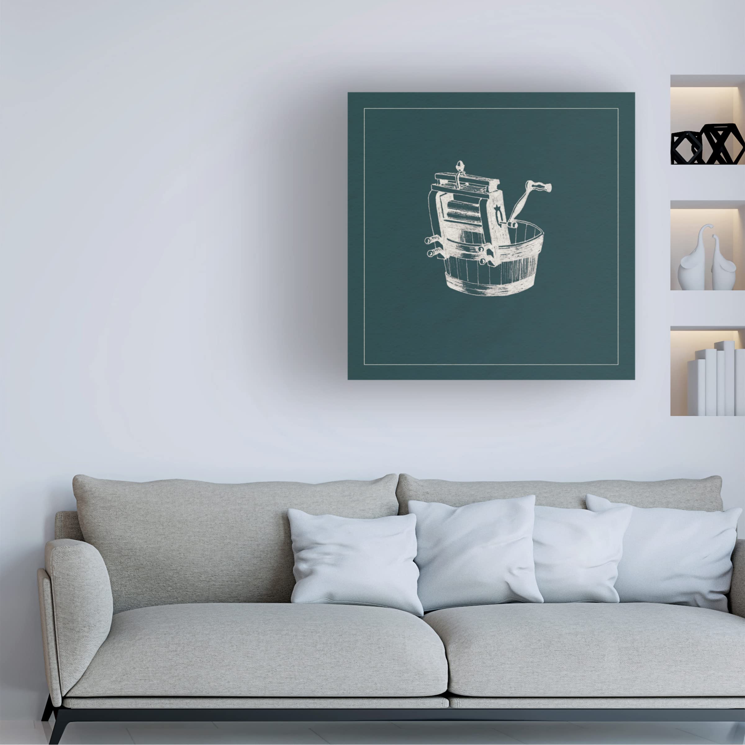 Grace Popp 'Laundry Tips I' Canvas Wall Art Print - Modern Home Decor for Living Room, Bedroom & Office - Trademark Fine Art Collection