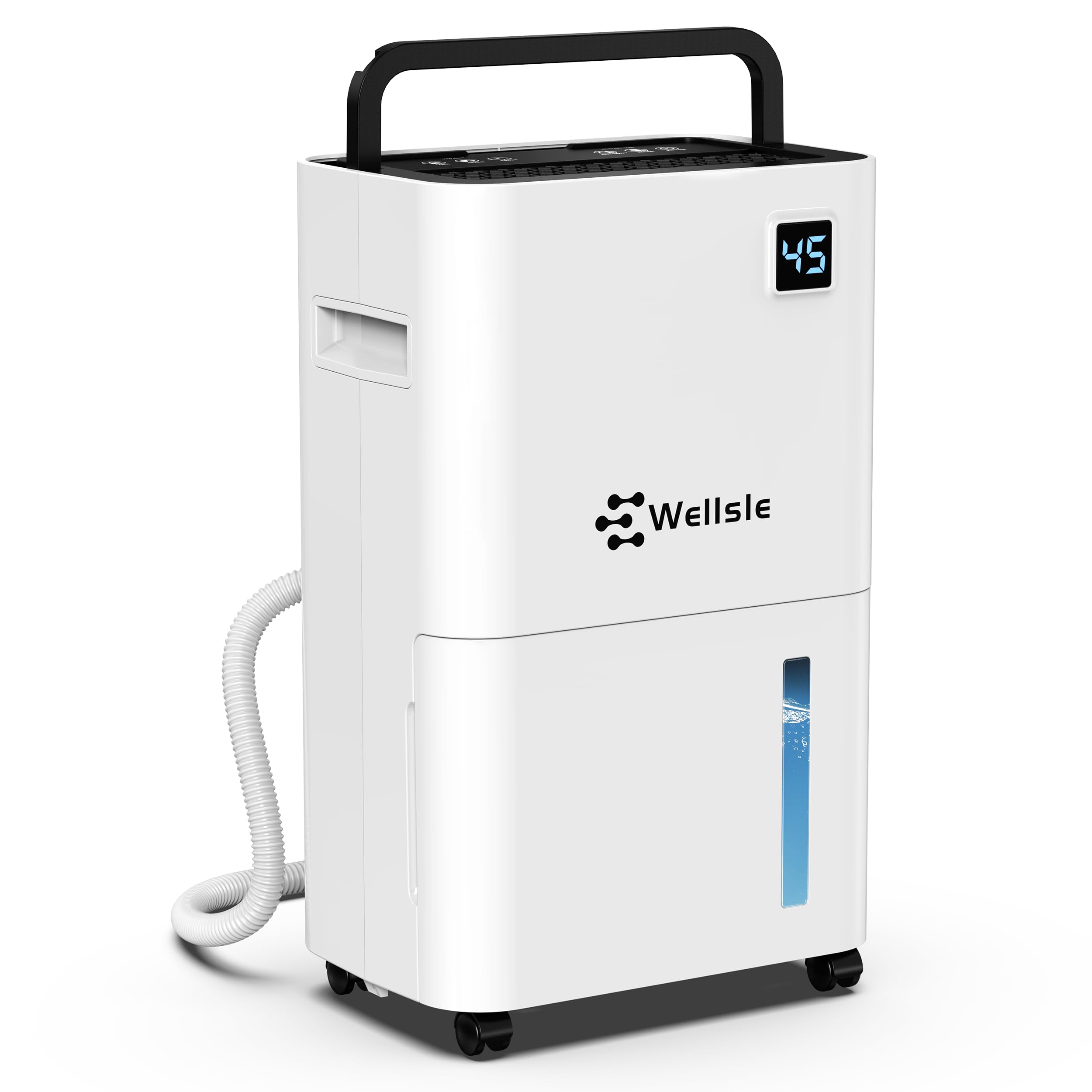 3500 Sq. Ft Energy Efficient Dehumidifier - 50 Pint Smart Quiet Dehumidifier for Home, Basement, Bedroom & Bathroom with Drain Hose - 24HR Timer & 3 Working Modes - Perfect for Mold Prevention, Laundry Drying & Humidity Control