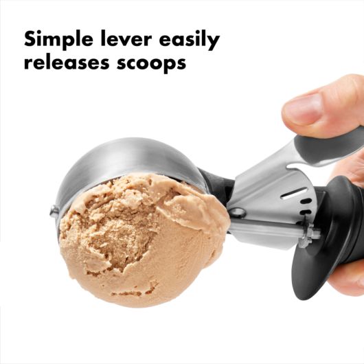 Premium Stainless Steel Ice Cream Scoop - Classic Swipe Design for Smooth Scooping - Perfect for Gelato, Sorbet, and Hard Ice Cream - Ideal for Home, Restaurants, and Ice Cream Shops